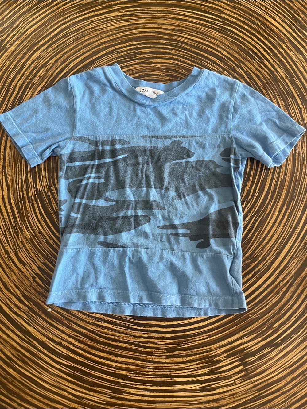 Light Blue Camouflage Short Sleeve Tee by Joah Love